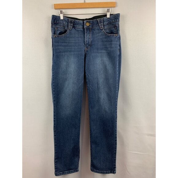 Democracy Womens Blue Jeans Size 14W Mid-Rise Denim - Picture 1 of 7